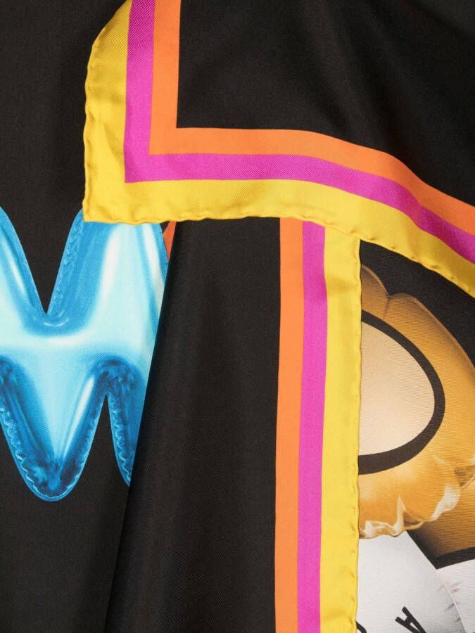 Moschino Foulard met print Zwart