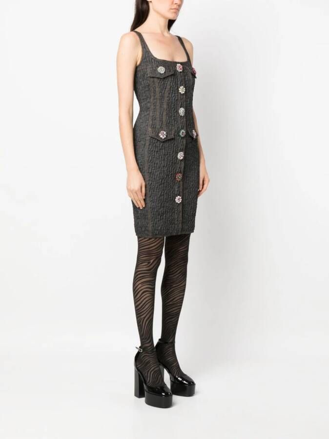 Moschino Mini-jurk verfraaid met stras Zwart