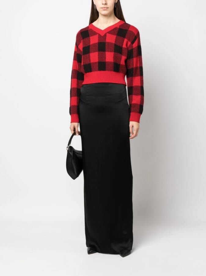 MOSCHINO JEANS Geruite trui Rood