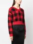 MOSCHINO JEANS Geruite trui Rood - Thumbnail 3