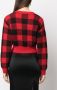 MOSCHINO JEANS Geruite trui Rood - Thumbnail 4