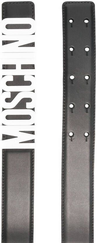 Moschino Gespriem met logo Zwart