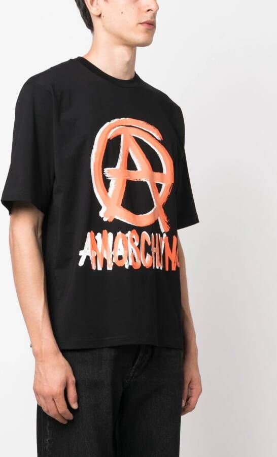 Moschino T-shirt met grafische print Zwart