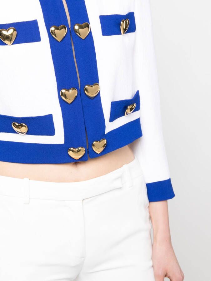 Moschino Cropped jack Wit