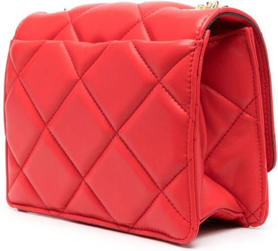 Moschino Tas met hartvormige studs Rood