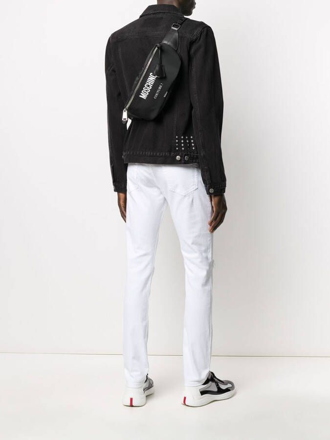 Moschino Heuptas met logoprint Zwart