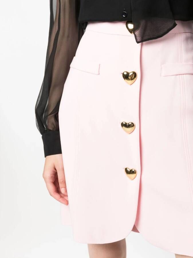 Moschino High waist mini-rok Roze