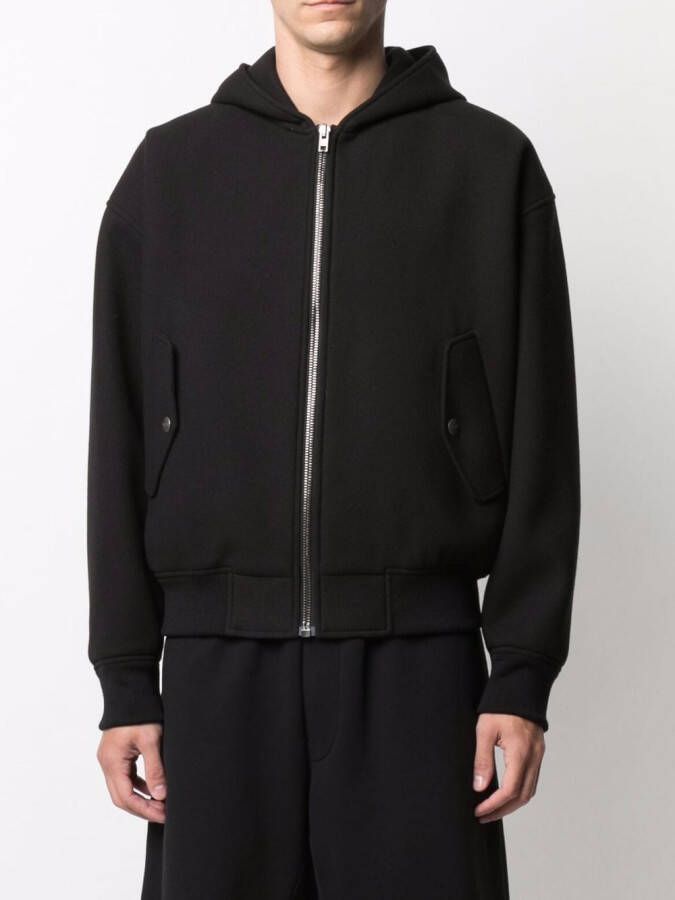 Moschino Hoodie met logopatch Zwart