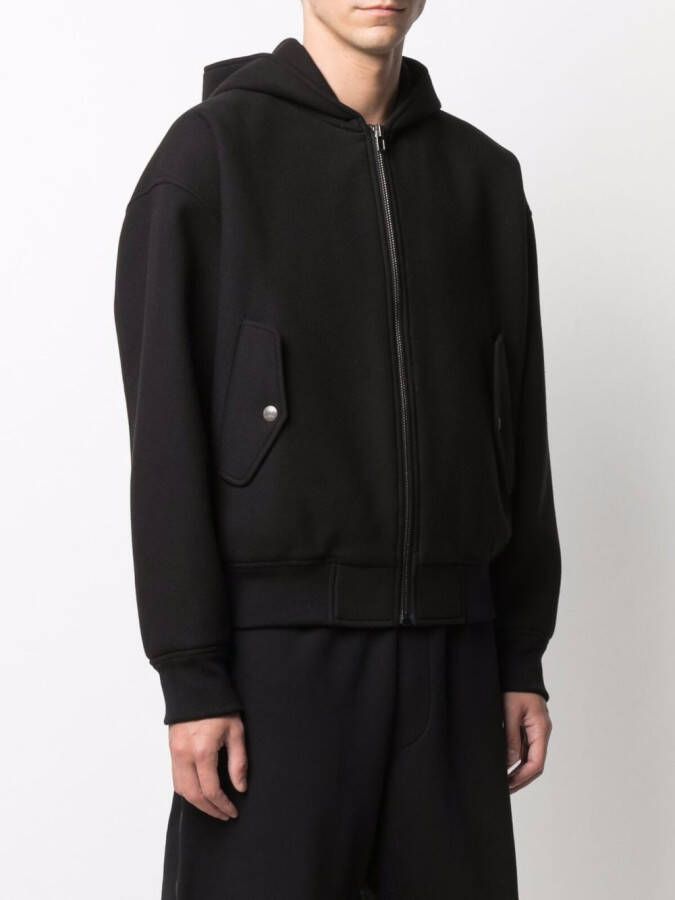 Moschino Hoodie met logopatch Zwart