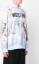 Moschino Hoodie met logoprint Blauw - Thumbnail 3