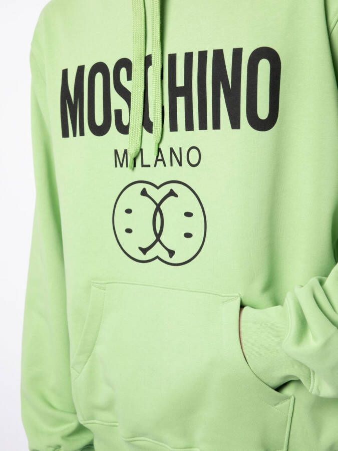 Moschino Hoodie met logoprint Groen