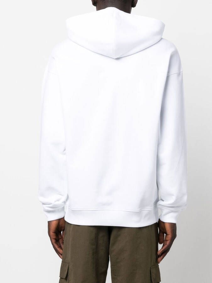 Moschino Hoodie met logoprint Wit
