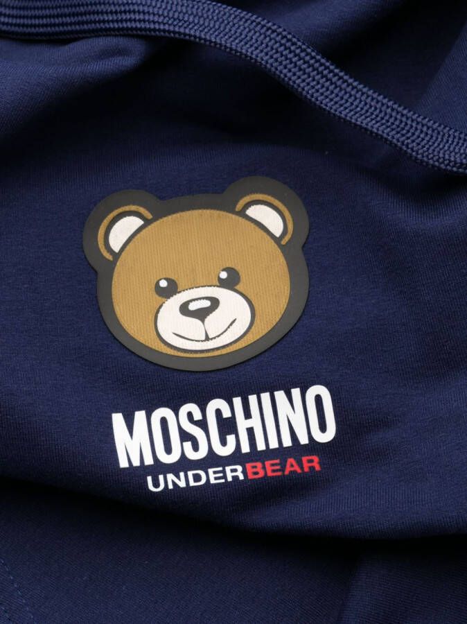 Moschino Hoodie met teddybeerprint Blauw