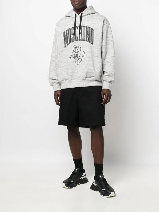 Moschino Hoodie met trekkoord Grijs