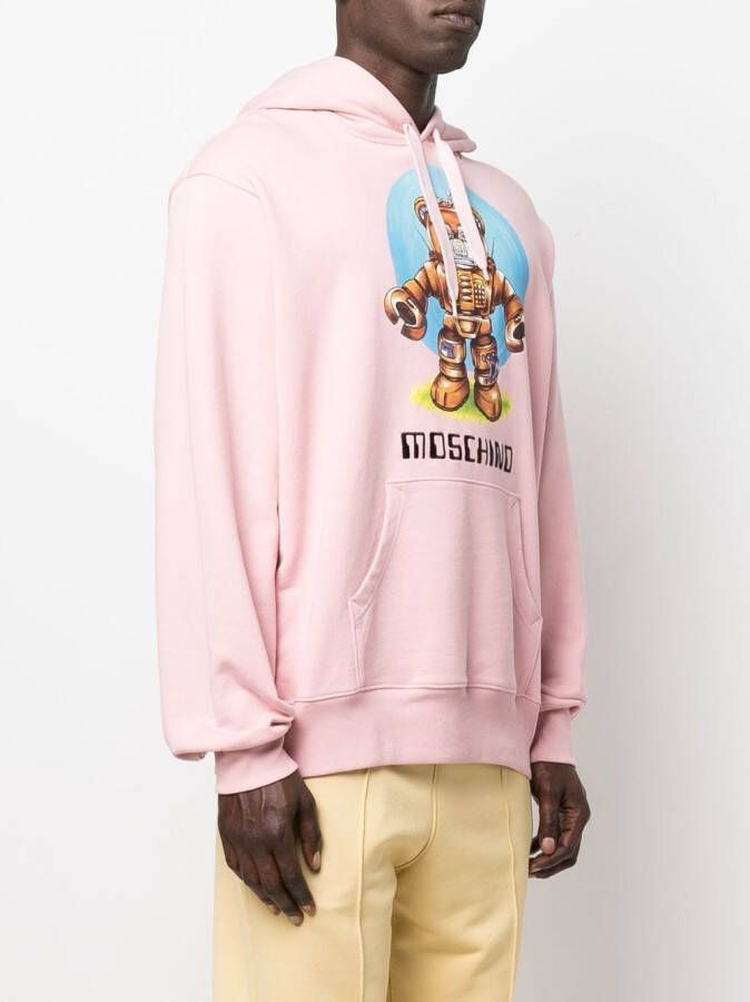 Moschino Hoodie met Teddy Bear-print Roze