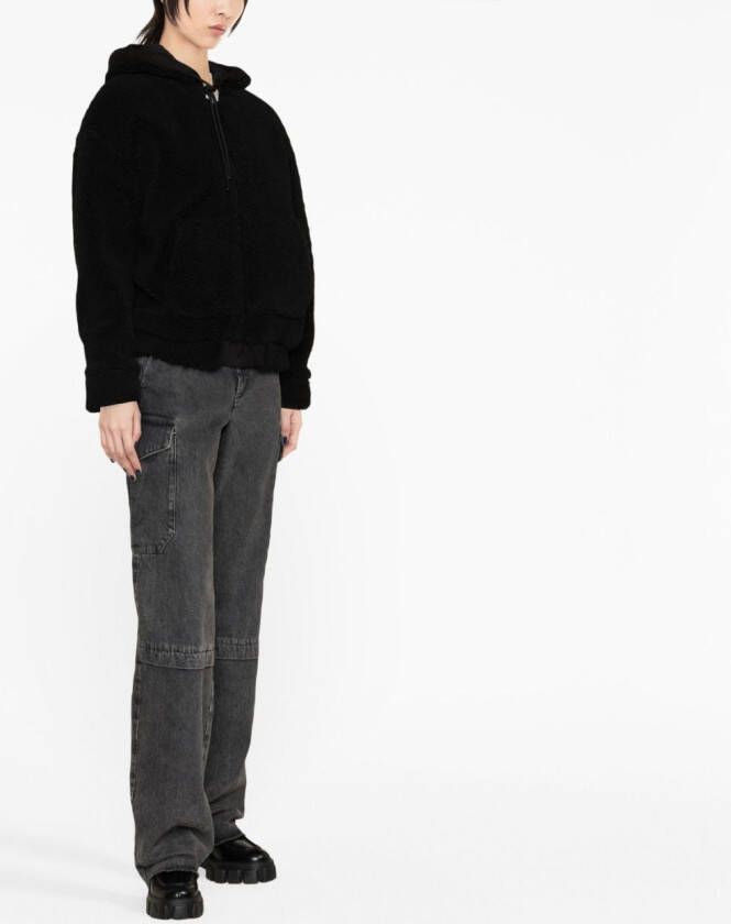 MOSCHINO JEANS Hoodie verfraaid met kristallen Zwart