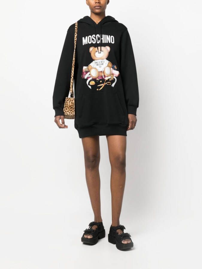 Moschino Hoodiejurk met capuchon Zwart