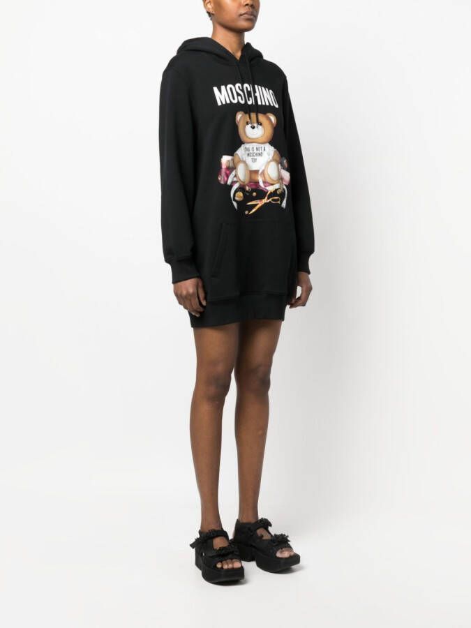 Moschino Hoodiejurk met capuchon Zwart