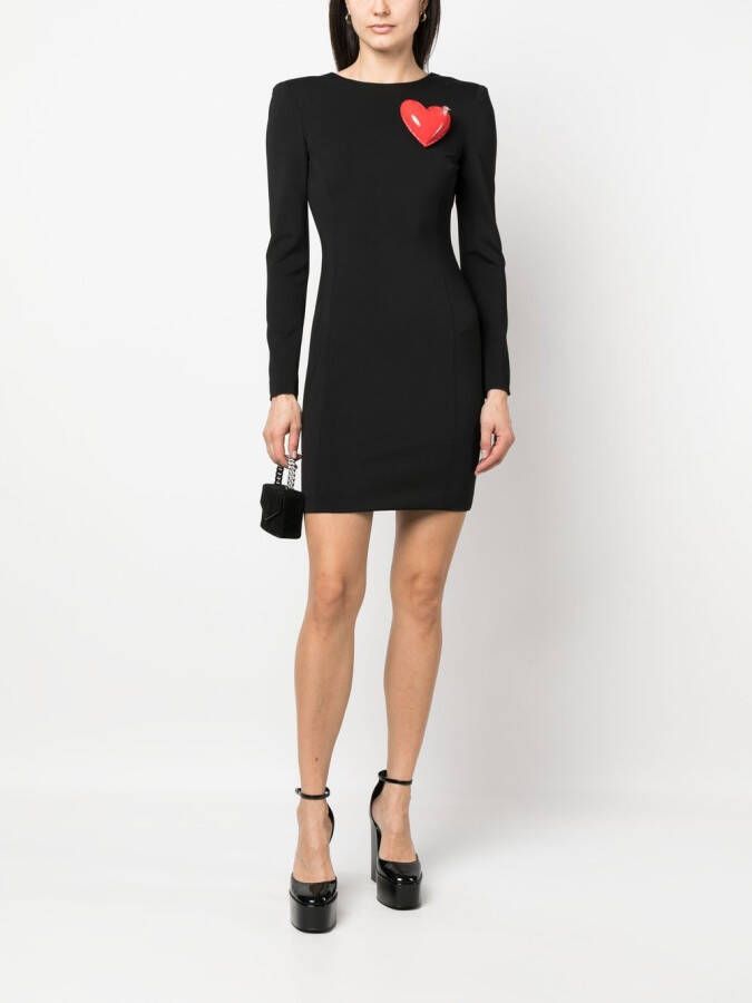 Moschino Mini-jurk met lange mouwen Zwart
