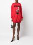 Moschino Intarsia jurk Rood - Thumbnail 2