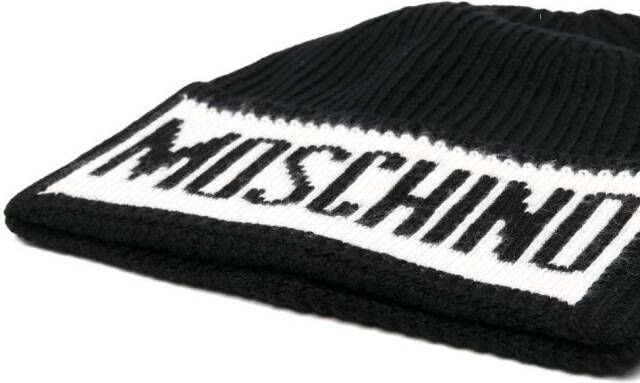 Moschino Intarsia muts Zwart