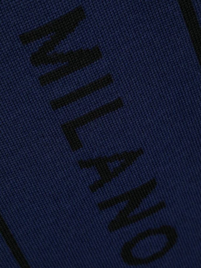 Moschino Intarsia sjaal Blauw