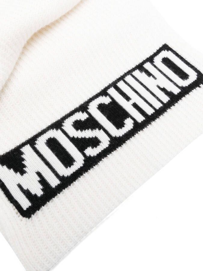 Moschino Intarsia sjaal Wit