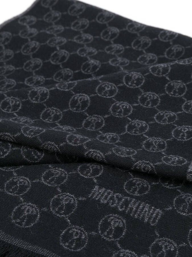 Moschino Intarsia sjaal Zwart