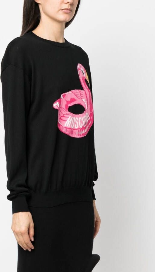 Moschino Intarsia trui Zwart