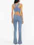 MOSCHINO JEANS Cropped bustier top Blauw - Thumbnail 3