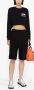 MOSCHINO JEANS Cropped T-shirt Zwart - Thumbnail 2