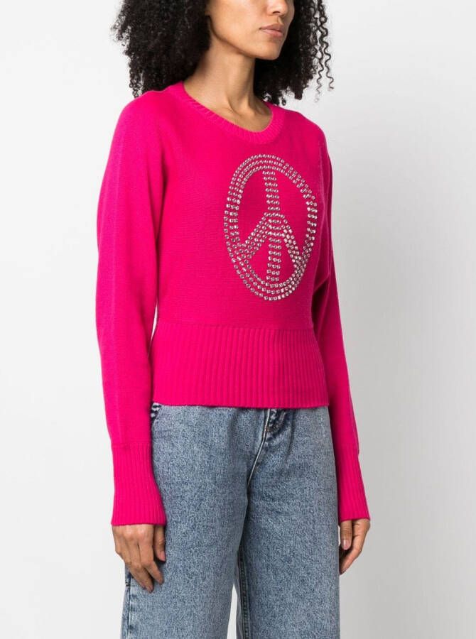 MOSCHINO JEANS Cropped trui Roze
