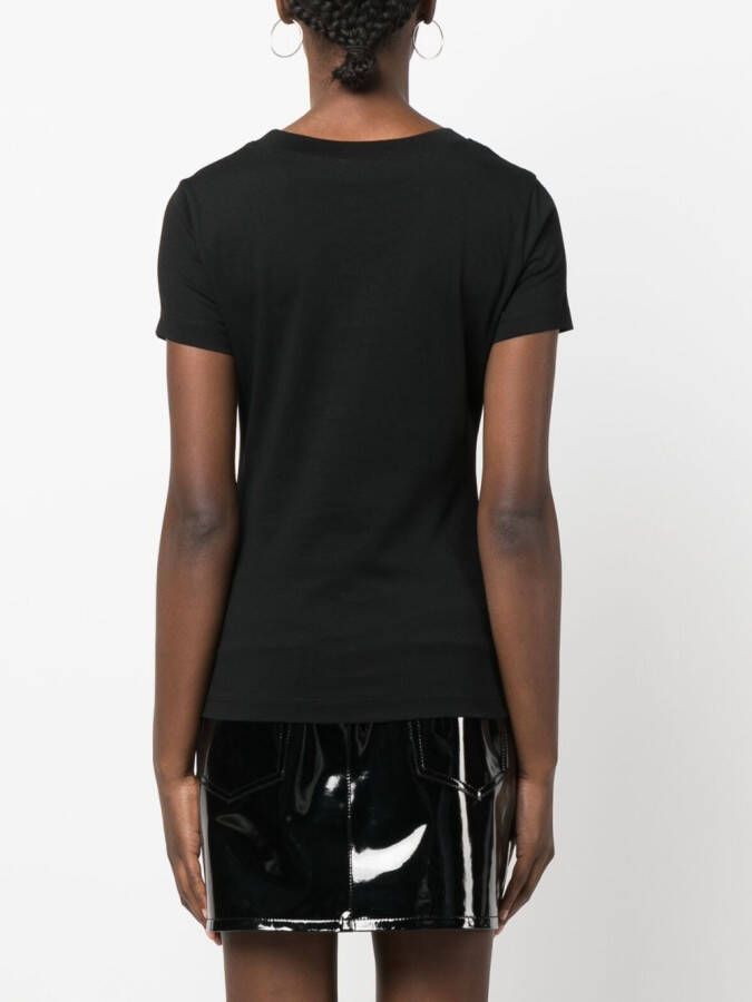 MOSCHINO JEANS T-shirt met logoprint Zwart