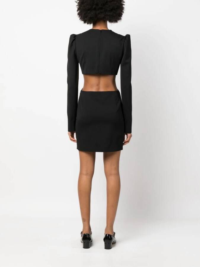 MOSCHINO JEANS Uitgesneden mini-jurk Zwart