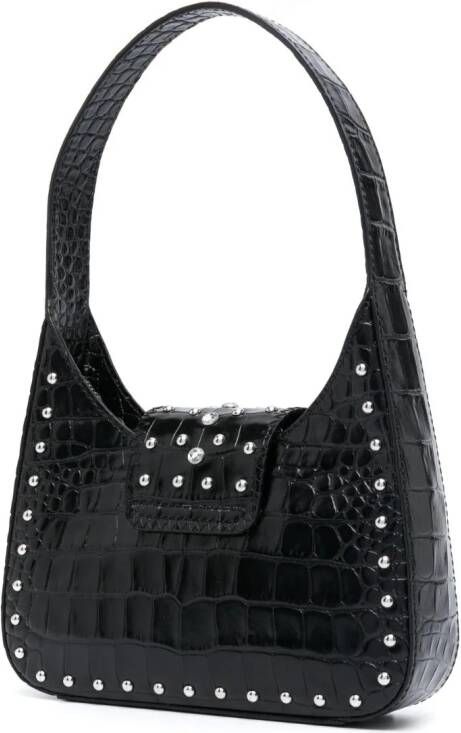 MOSCHINO JEANS Leren schoudertas Zwart