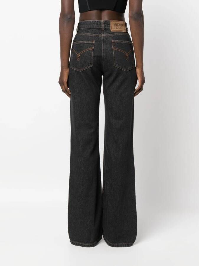 MOSCHINO JEANS met wijde pijpen Zwart