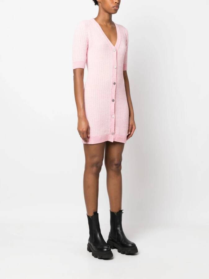 MOSCHINO JEANS Mini-jurk met V-hals Roze