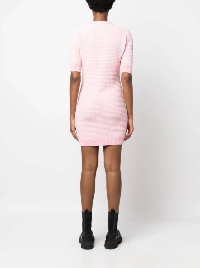 MOSCHINO JEANS Mini-jurk met V-hals Roze