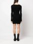 MOSCHINO JEANS Ribgebreide jurk Zwart - Thumbnail 4