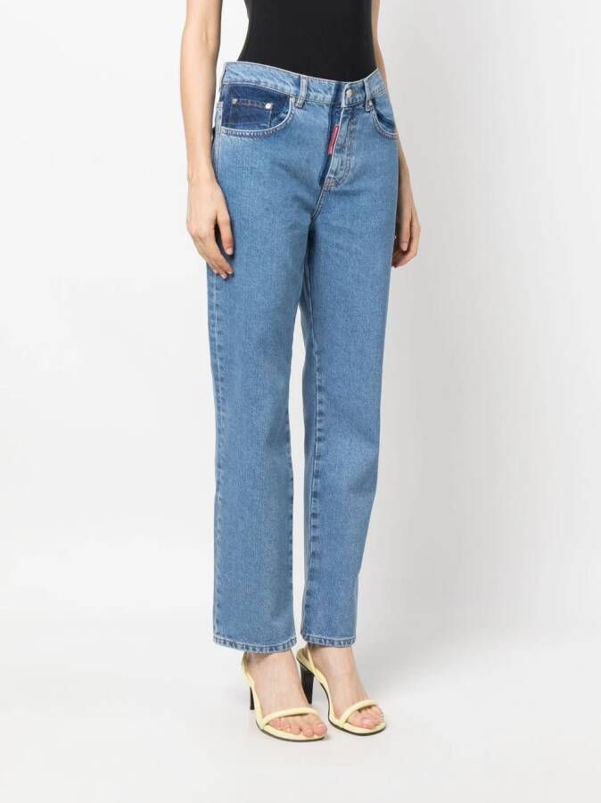 MOSCHINO JEANS Tweekleurige jeans Blauw