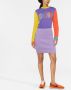 Moschino Intarsia gebreide sweaterjurk met logo Blauw - Thumbnail 2