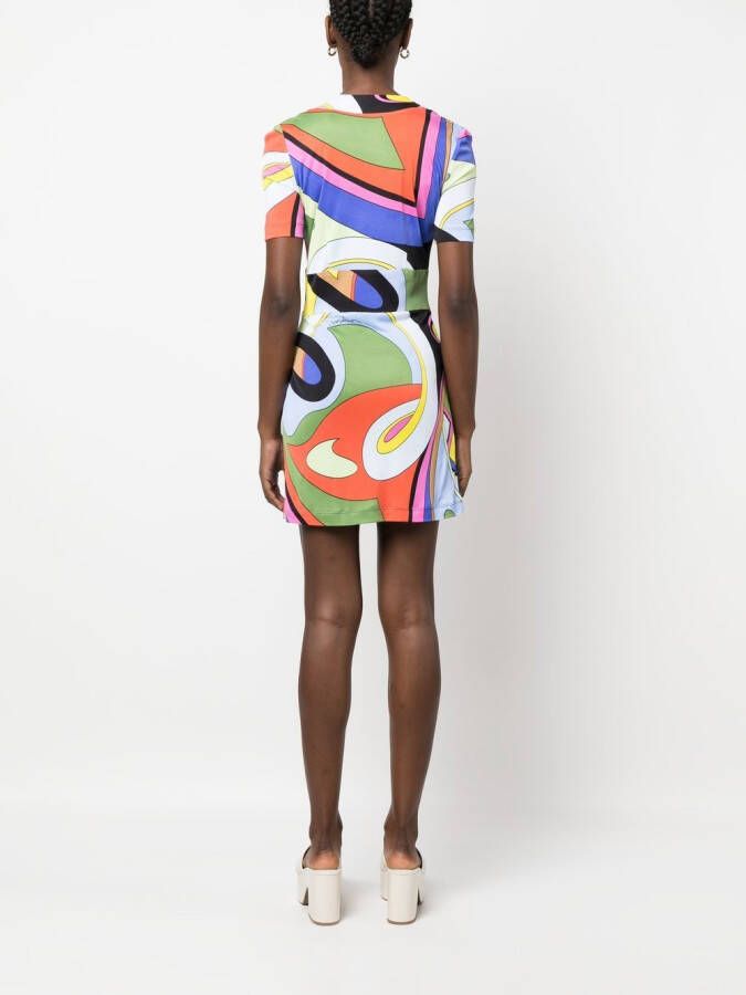 Moschino Jurk met geometrische print Zwart