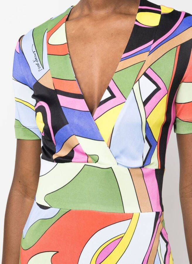 Moschino Jurk met geometrische print Zwart