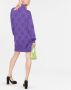 Moschino Jurk met intarsia teddybeer Blauw - Thumbnail 4