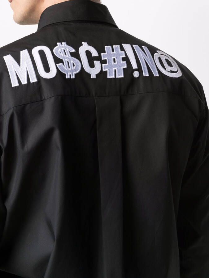 Moschino Katoenen overhemd Zwart