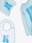 Moschino Kids Babypakje set met logoprint Blauw - Thumbnail 4
