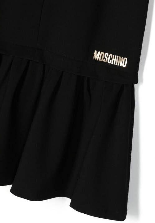 Moschino Kids Blousejurk met print Zwart