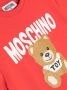 Moschino Kids Gesmockte jurk Rood - Thumbnail 3
