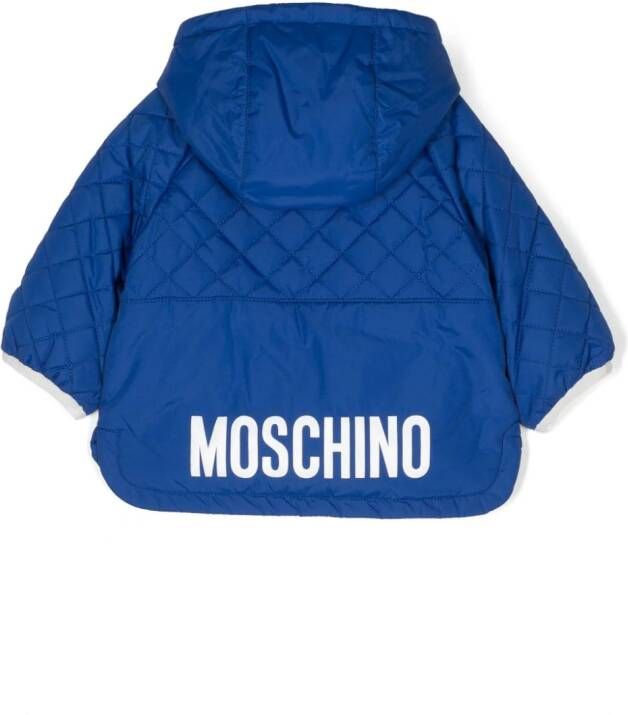 Moschino Kids Gewatteerde jas Blauw