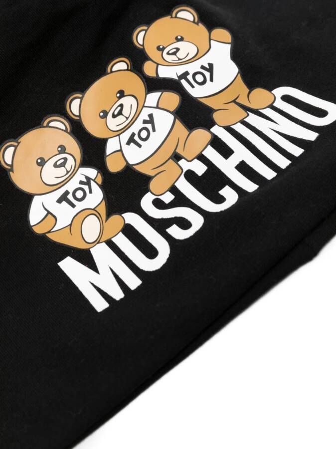 Moschino Kids Hoed met logoprint Zwart
